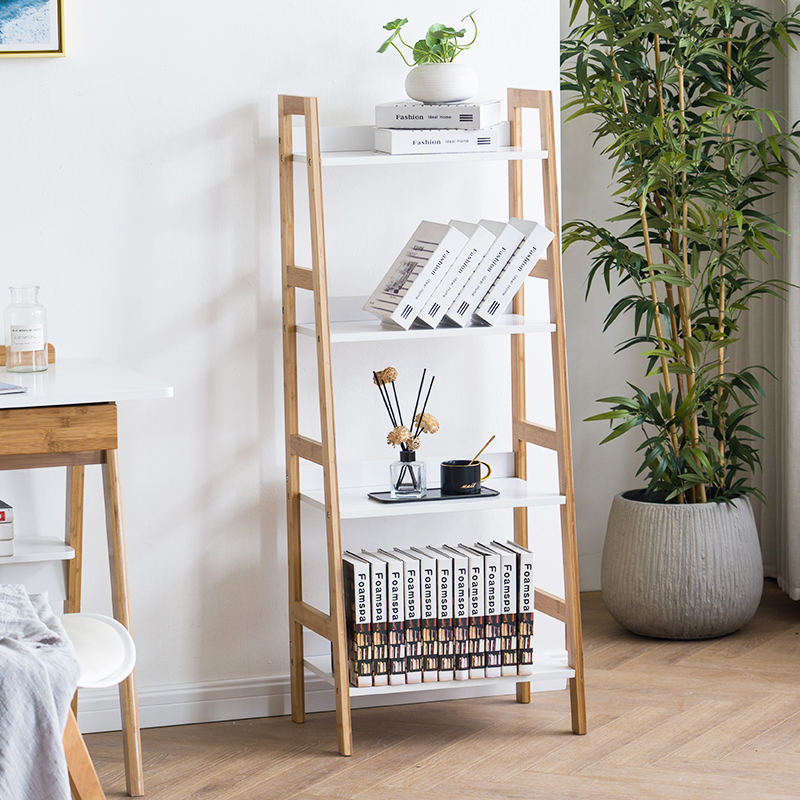 Wood Bookcase and Display Shelf Furniture
