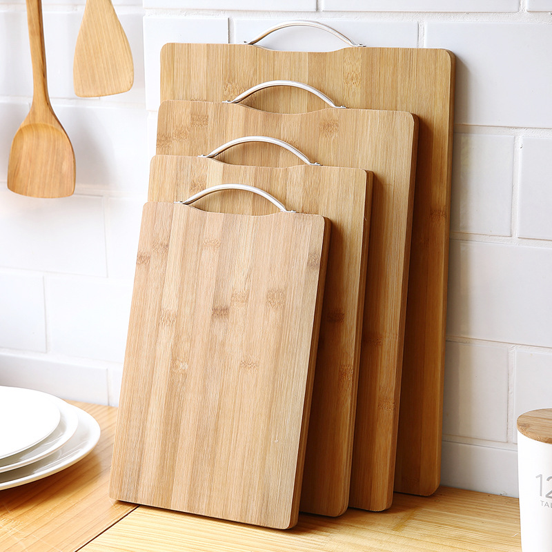 Hot Selling Bamboo Cutting Board With Aluminum Handle