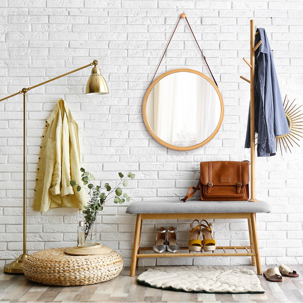 Supply Bamboo Coat Rack Shoe Bench for Entryway 3in1 Wholesale