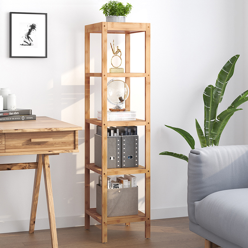 5 Tier Bamboo Multifunctional Bookshelf Plant Stand