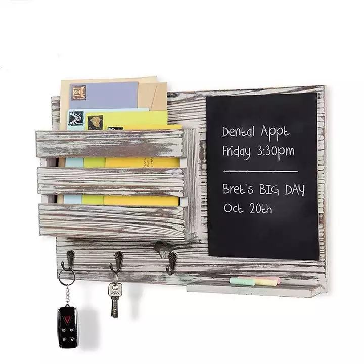 Supply Solid Wood Wall Mount Entryway Mail Envelope Organizer Wholesale