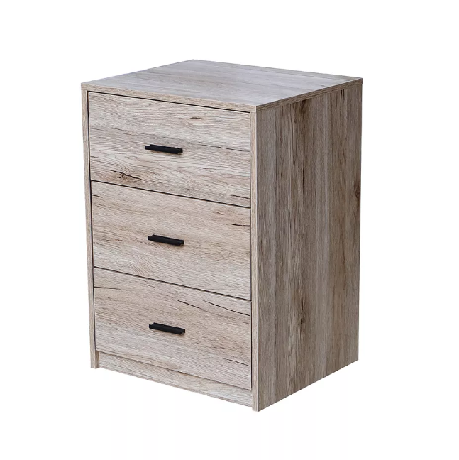 Supply 3 drawers lockable bedside table with wheels for office Wholesale Factory