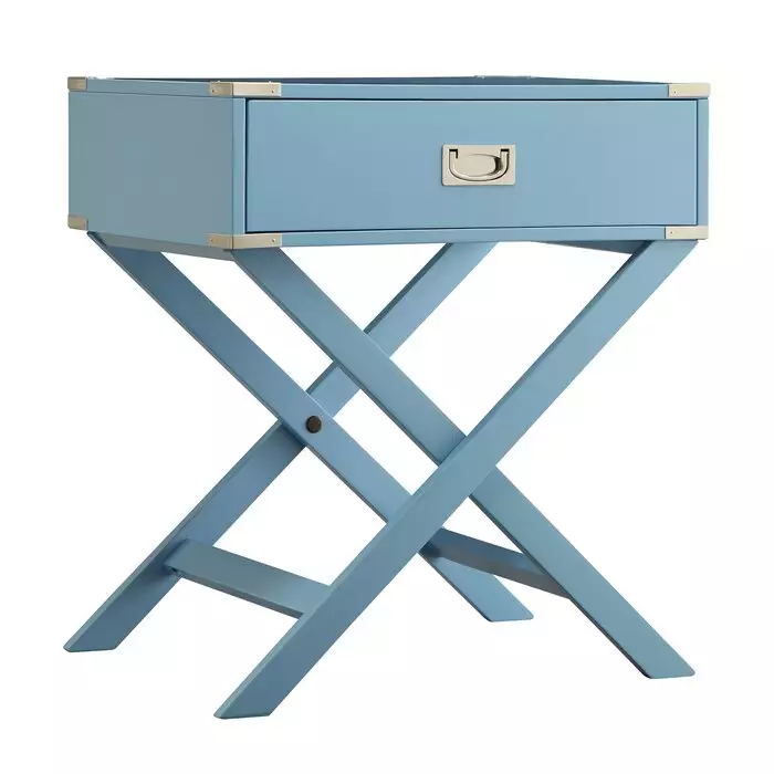 Supply Cross Leg "X" Sofa Side Bedside Table With Storage Drawer