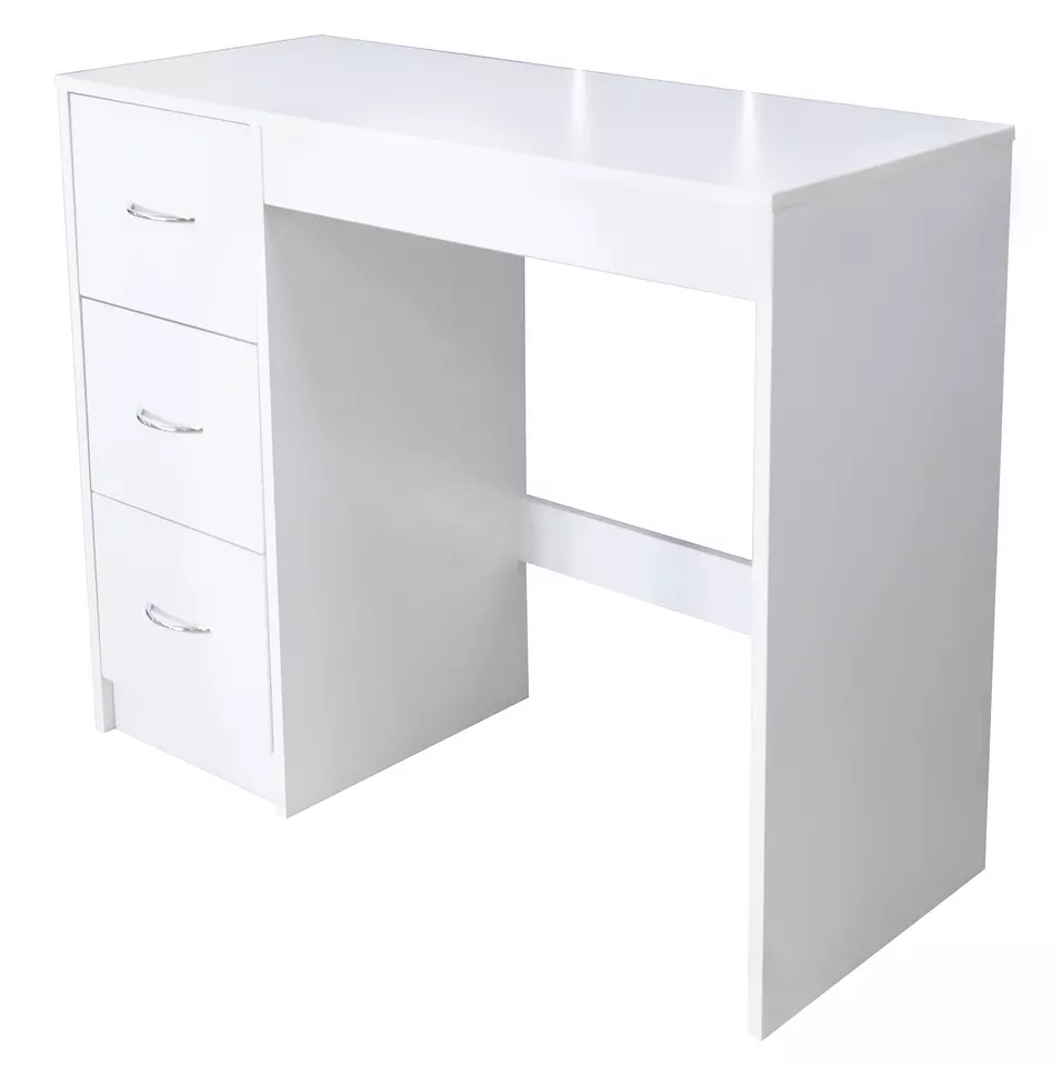 Supply White home office computer desk with 3 drawers Wholesale Factory