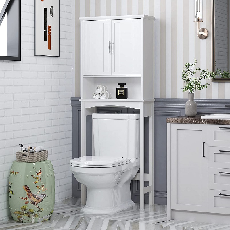 Wooden Over The Toilet Storage Cabinet