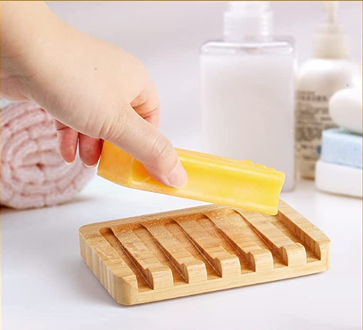 Supply Bamboo Waterfall Drain Soap Dish Wholesale Factory Fuzhou