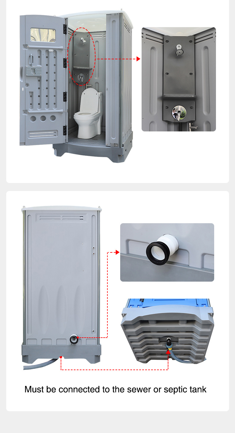 TPT-H01 Toilettes à chasse d'eau portables Cabine de toilette portable en  plastique HDPE,Low Prices TPT-H01 Toilettes à chasse d'eau portables Cabine  de toilette portable en plastique HDPE Achats