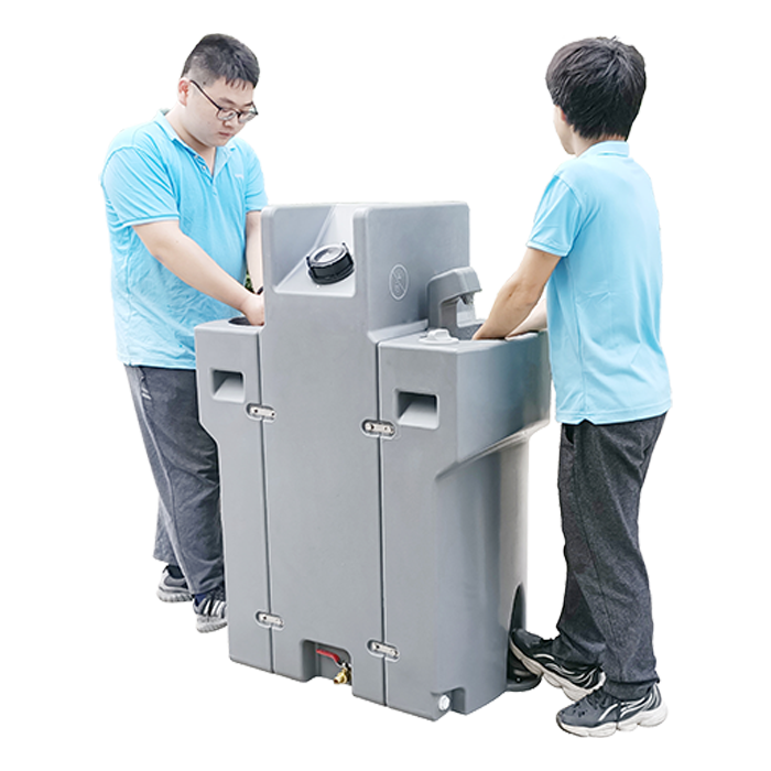 TPW-L03 No Touch Portable Hand Wash Station With Wheels 2 Users
