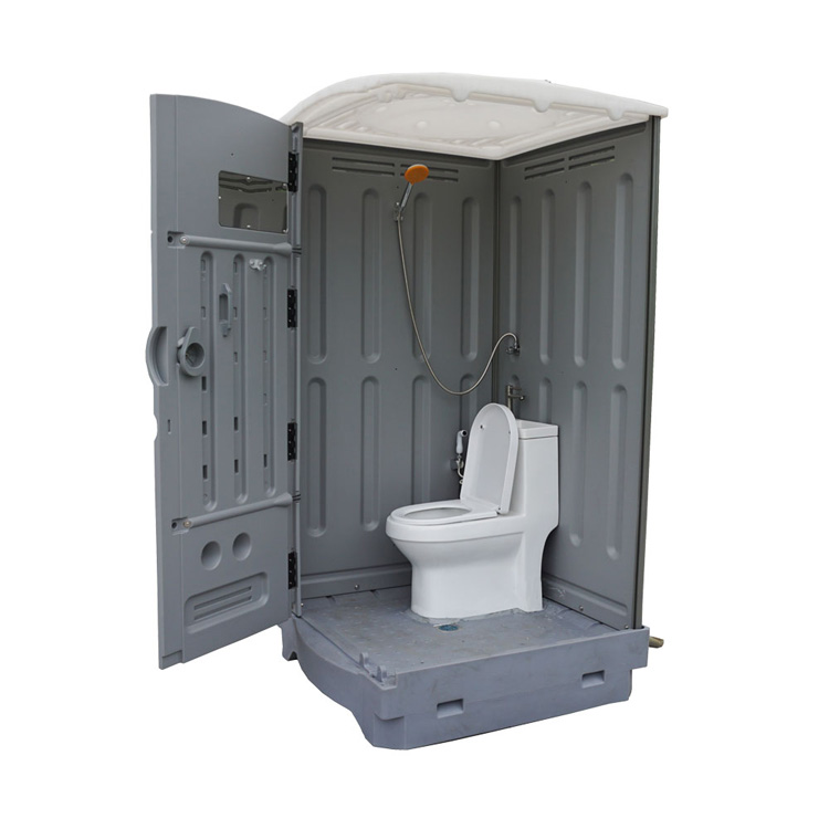 TPT-H08 Outdoor Portable Toilet HDPE Plastic Ceramic Flush Toilet