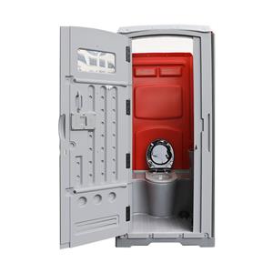 Parois rouges et grises pour toilette portable TOPPLA M01