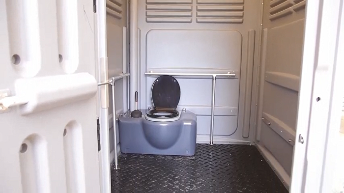 wheelchair-accessible porta potty