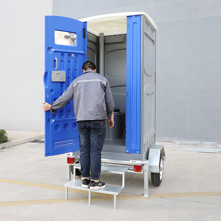 Toppla Vip Mobile Toilet Trailer Luxury Movable Portable Toilet Trailer for Portaloo Outdoor Use