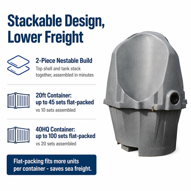 stackable urinal