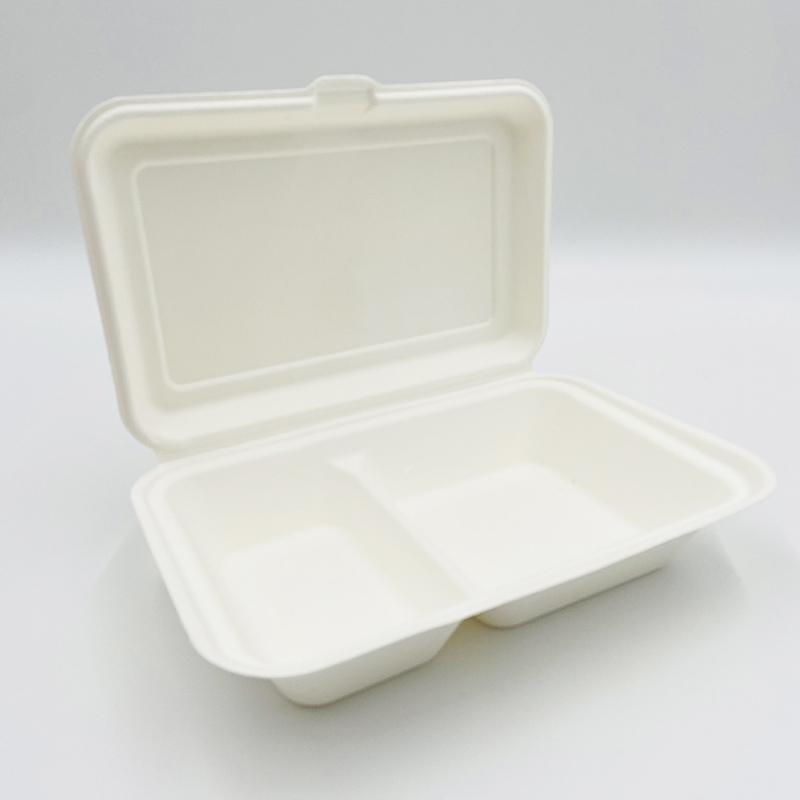 Bagasse Clamshell Containers Sugarcane Food Packaging Food Container