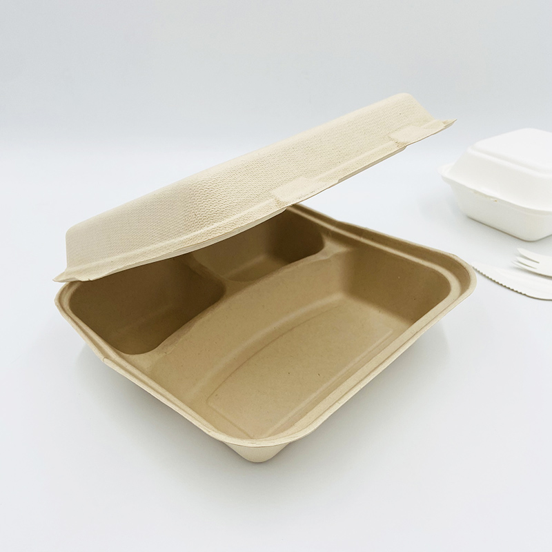 Compostable Box Bagasse Takeaway Containers