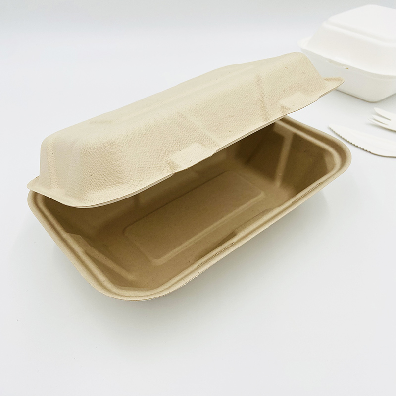 Compostable Food Containers Sugarcane Clamshell Food Containers