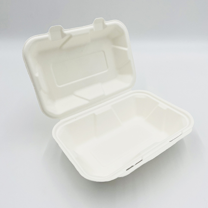 Compostable Food Containers Sugarcane Clamshell Food Containers