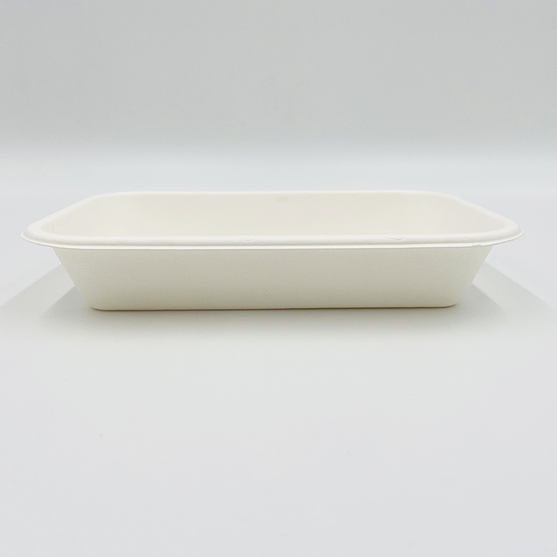 Bagasse-voedseltrays voor het invriezen van voedsel