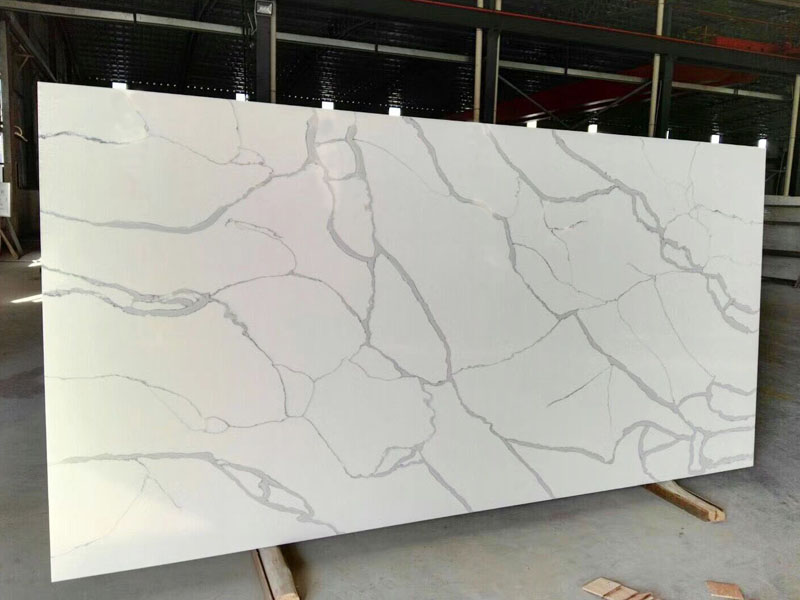 Supply Faux Bianco Calacatta White Quartz Countertop Wholesale Factory ...