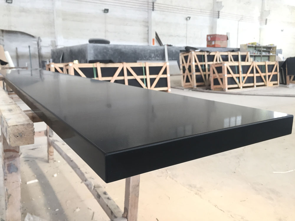 Supply Pure black quartz kitchen countertops Wholesale Factory XIAMEN
