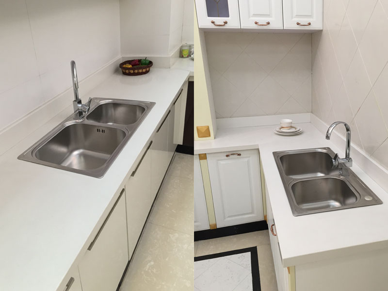 Supply Solid vena pure white quartz countertops Wholesale Factory