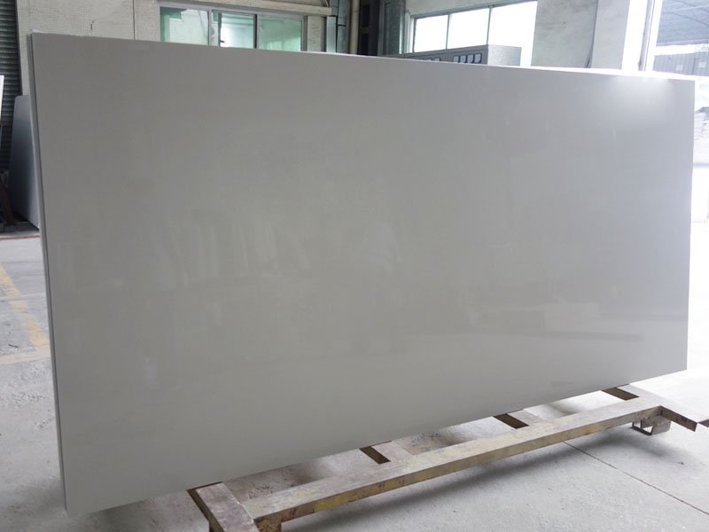 Supply Grey chrome platinum quartz kitchen countertops Wholesale