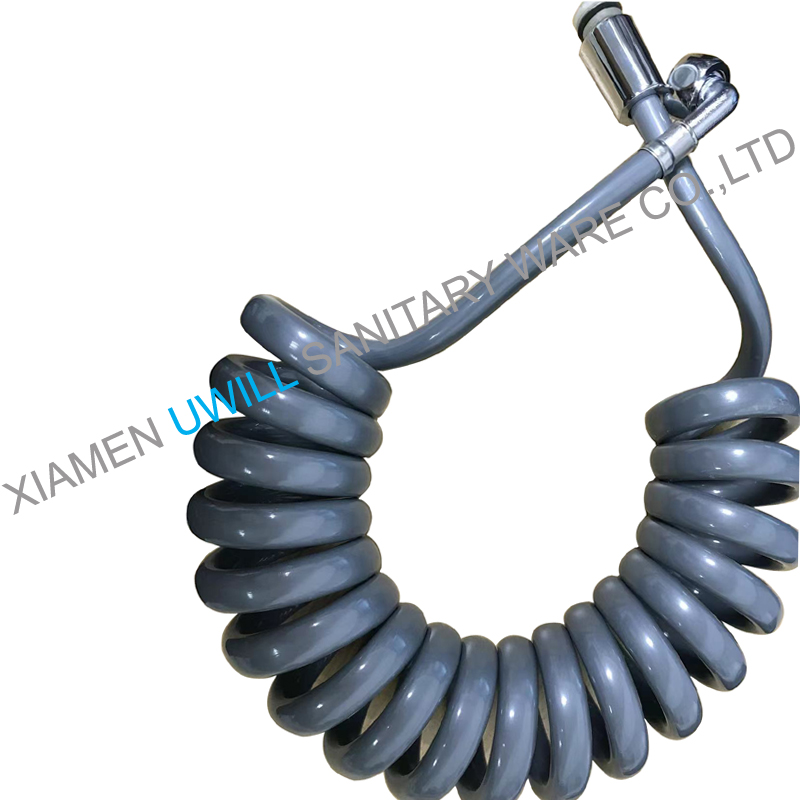 2m PU Coiled Shower Hose For Shower Sparyer