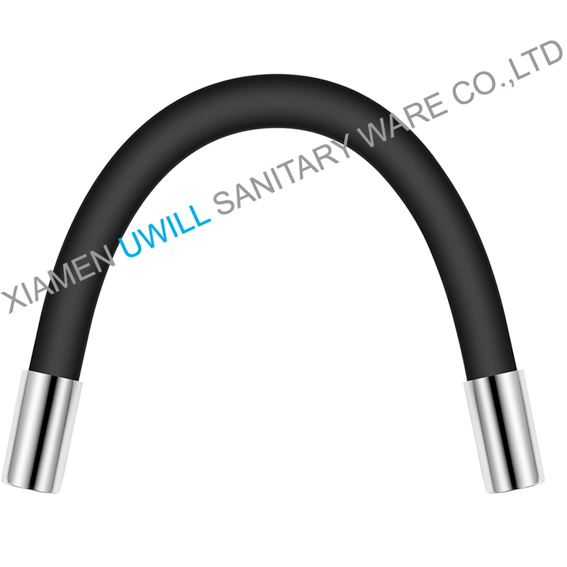 Black Flexible Silicone Hose For Pull Out Kitchen Tap