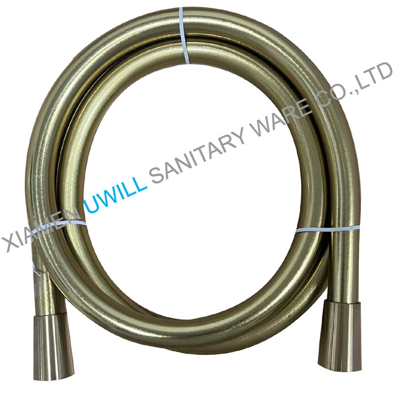 สายฝักบัว PVC ทองสุดหรูสำหรับการตลาดในสหราชอาณาจักร