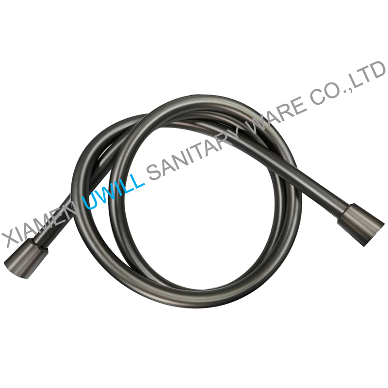 1750mm graphite PVC shower hose
