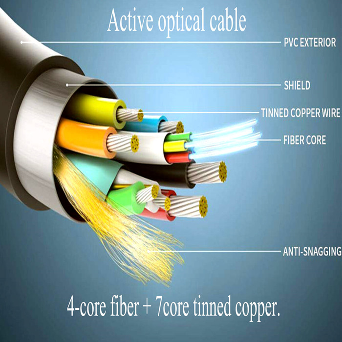 80 Meters Best Hdmi 2.0 4k 60hz Optical Cable For 4k Tv