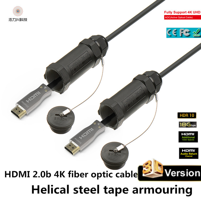 70 Meters 4k Ultra Hdmi 2.0 Armoured AOC Cable Ps4 4k Hdmi Cable