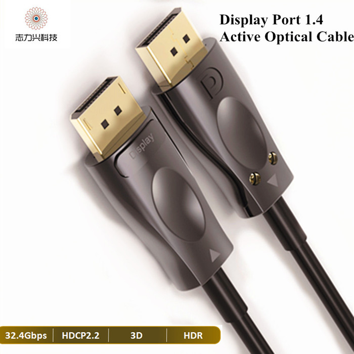 10 Meters Fiber Optic Displayport 1.4 Cable 144hz 21.6G