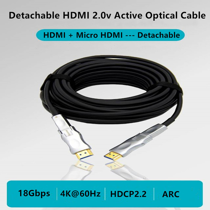 60 Meters Best Gaming Hdmi A To D Both Side Detachable 4k Premium Cable