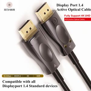 25 Meters Displayport 1.4 AOC Cable 8K 60hz DP1.4 AOC