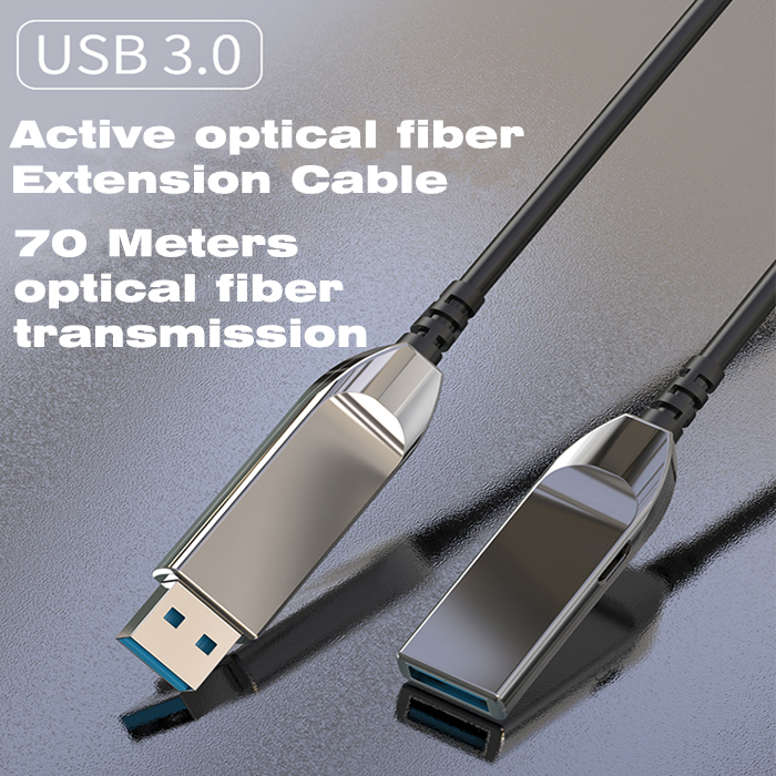 5 Meters USB3.0 Male To Female Fiber Extension Cable
