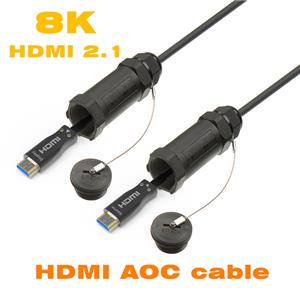 60 Meters Best Long 8K Fiber Optic Hdmi 2.1 Armoured Fiber Cable