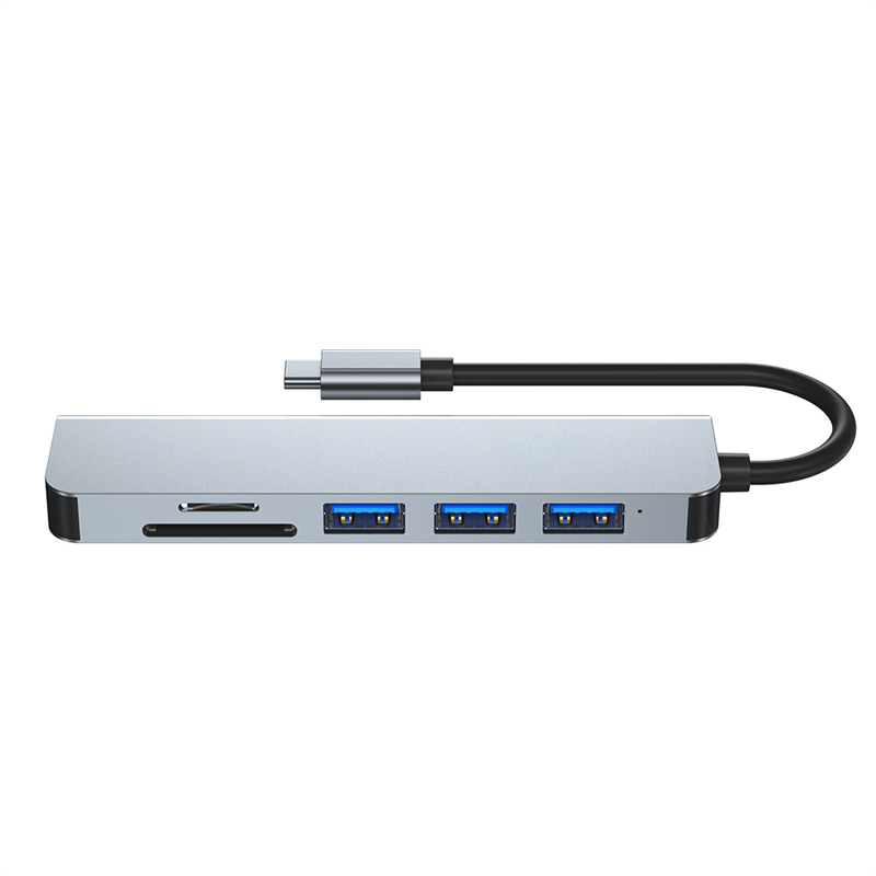 TYPE-C to HDMI+USB3.0*1+USB2.0*2+SD+TF