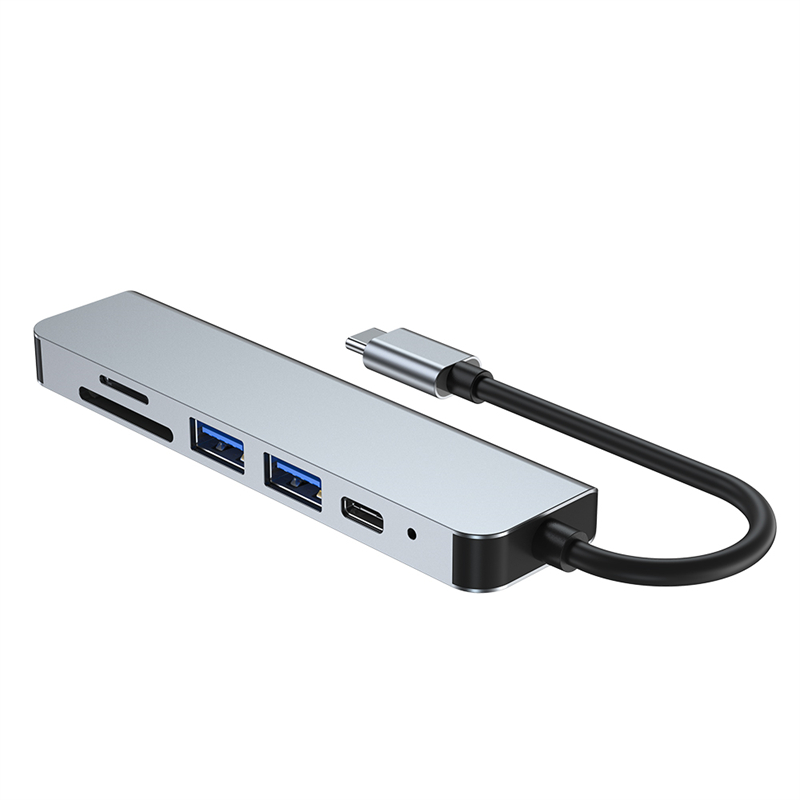 TYPE-C to HDMI+USB3.0*1+USB2.0*1+PD+SD+TF