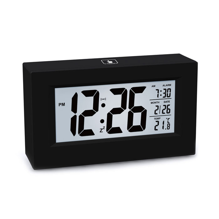Smart Optical Backlight Control Digital World Lcd Clock Factory