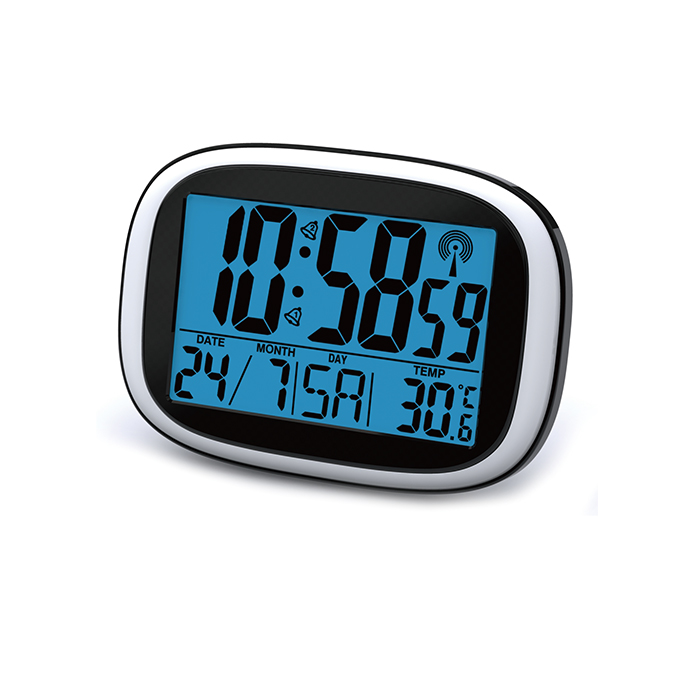 LCD Wall Desk Snooze Alarm Clock Temperature Calendar Display Factory
