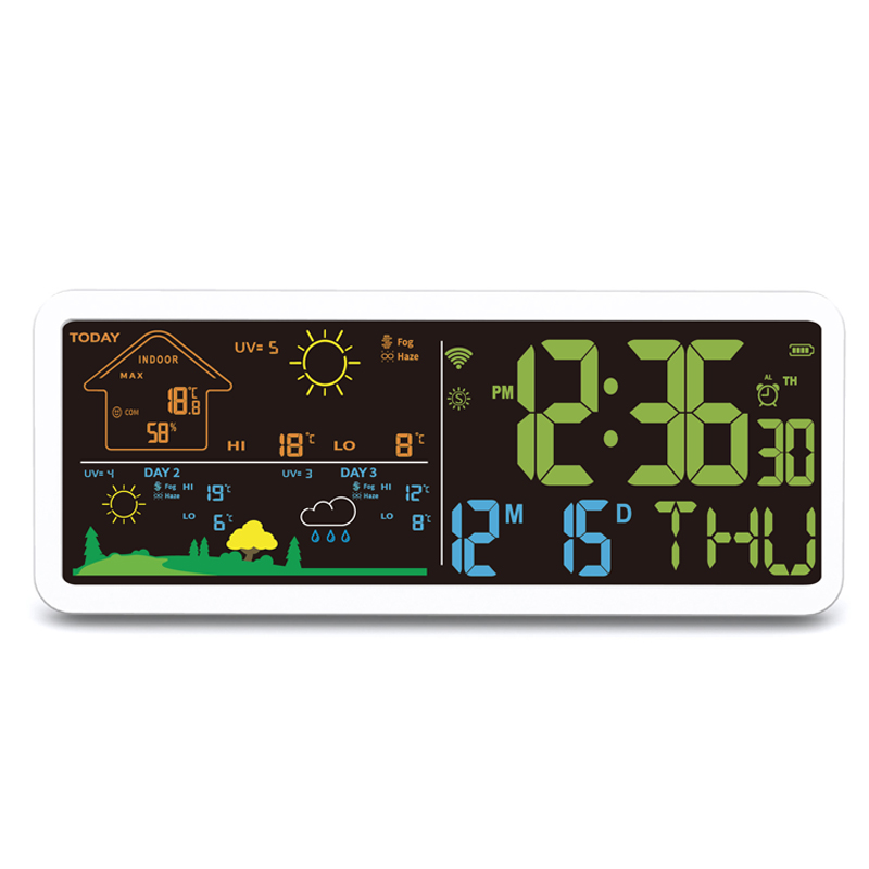 Visor LCD Meteorologia Relógio multifuncional