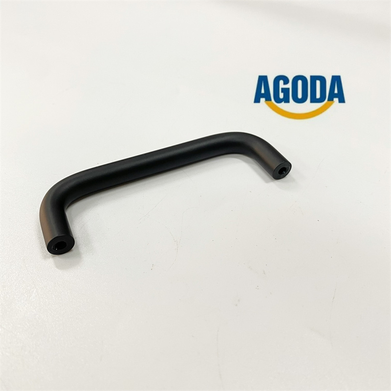 U-shaped black aluminum handle