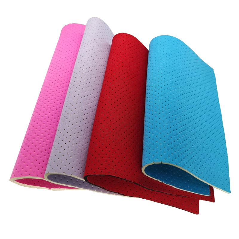 Customized Perforated Neoprene Sheet With Laminated Fabric