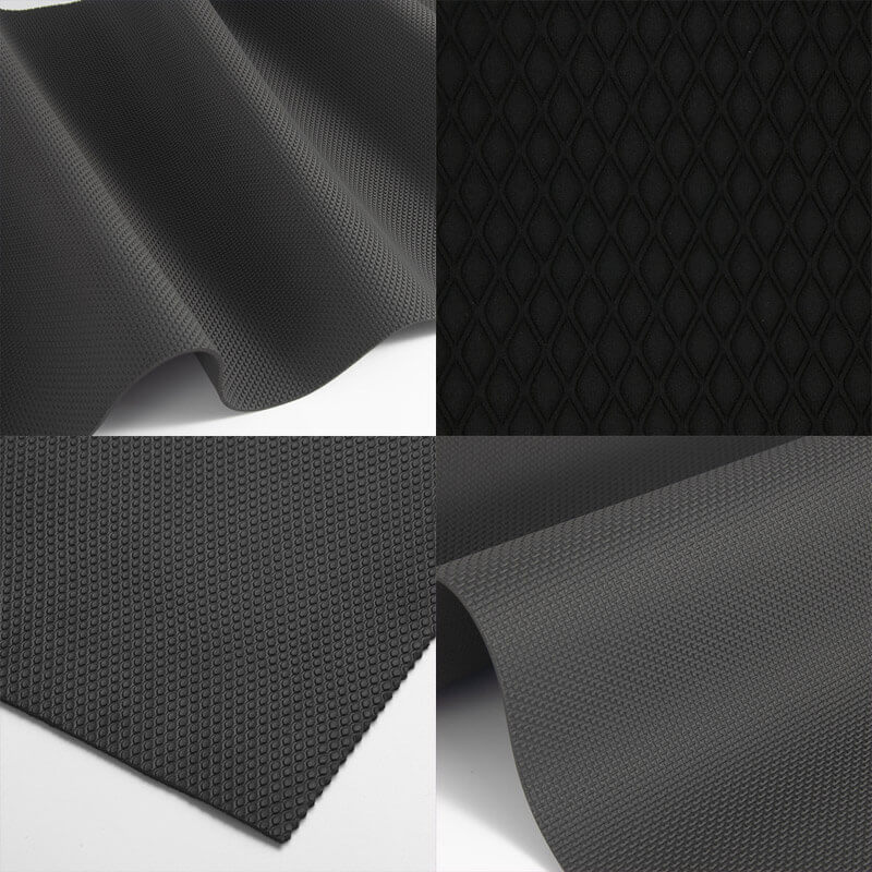 Supply Custom 0.5mm-25mm SBR SCR CR Embossed Neoprene Sheet for