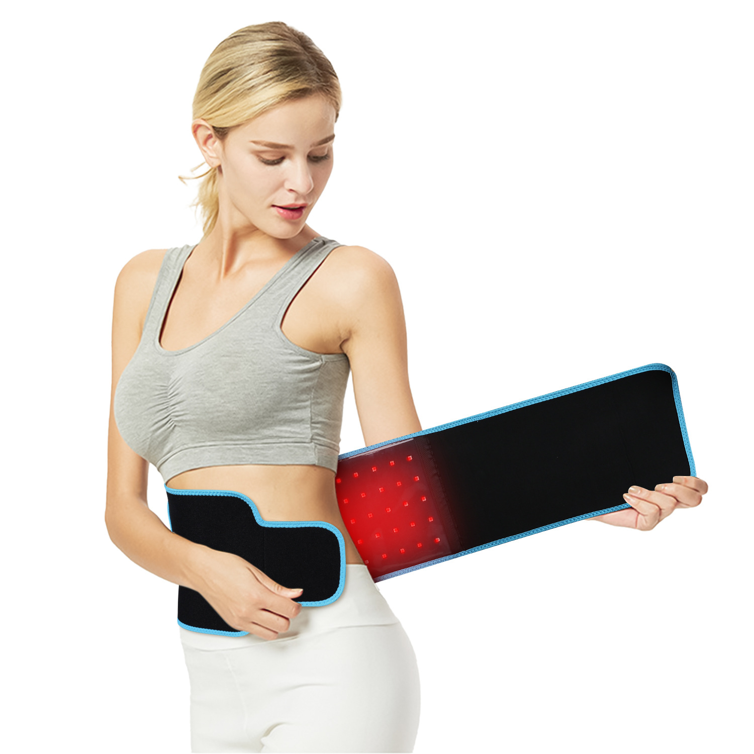 Infrared Light Therapy Wrap Red Light Therapy Device for Body with Timer for Back Shoulder Waist Muscle Pain Relief for Women Men