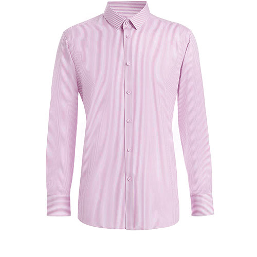 Camisa con botones de tela de jersey de algodón para hombre