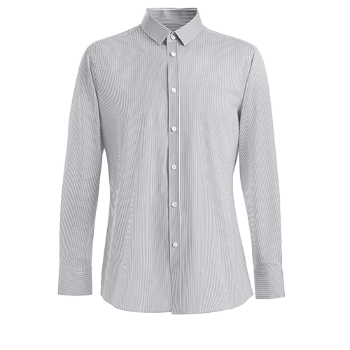 Camicia a righe slim fit senza rughe