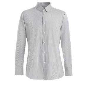 Sọc Wrinkle Free Slim Fit Dress Shirt