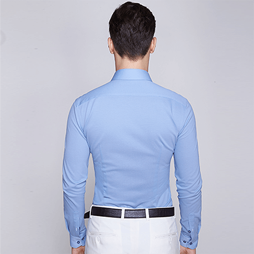 Jersey Cotton Long Sleeve Smart Casual Shirts